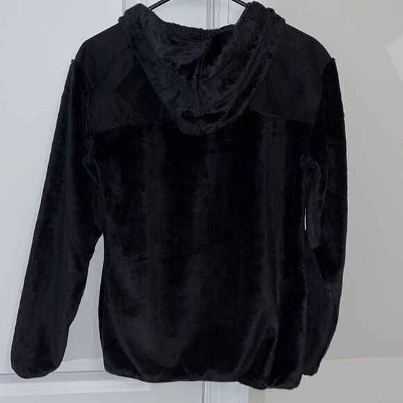 Black SUPER SOFT Hooded UNC North Carolina Tar Heels Full Zipper Fleece Jacket - Picture 4 of 4